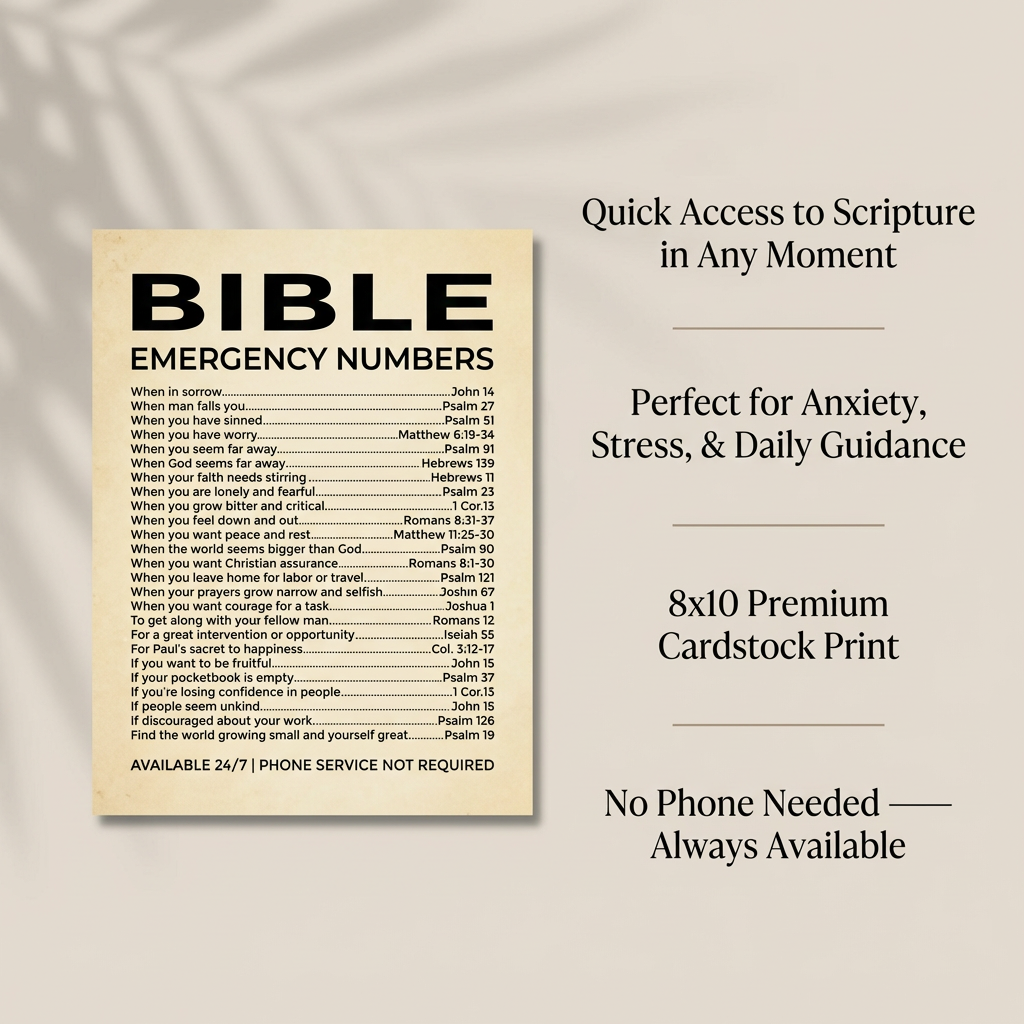 Bible Emergency Numbers