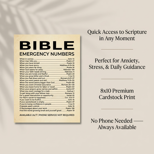 Bible Emergency Numbers